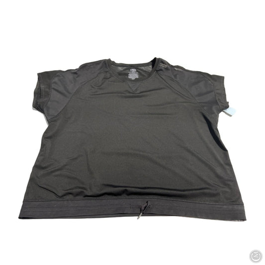 Athletic Top Short Sleeve By Athletic Works In Black, Size: M