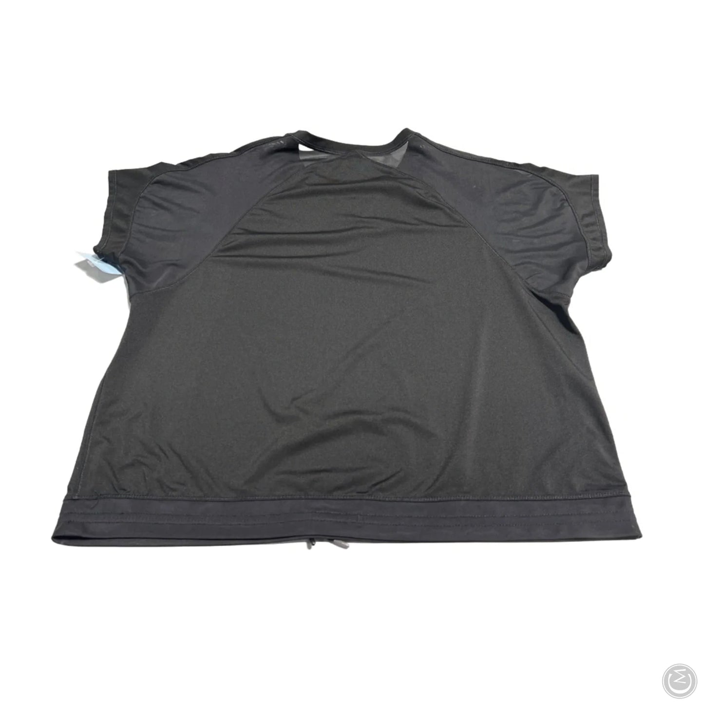 Athletic Top Short Sleeve By Athletic Works In Black, Size: M