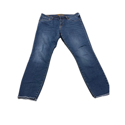 Jeans Straight By Kut In Blue Denim, Size: 12
