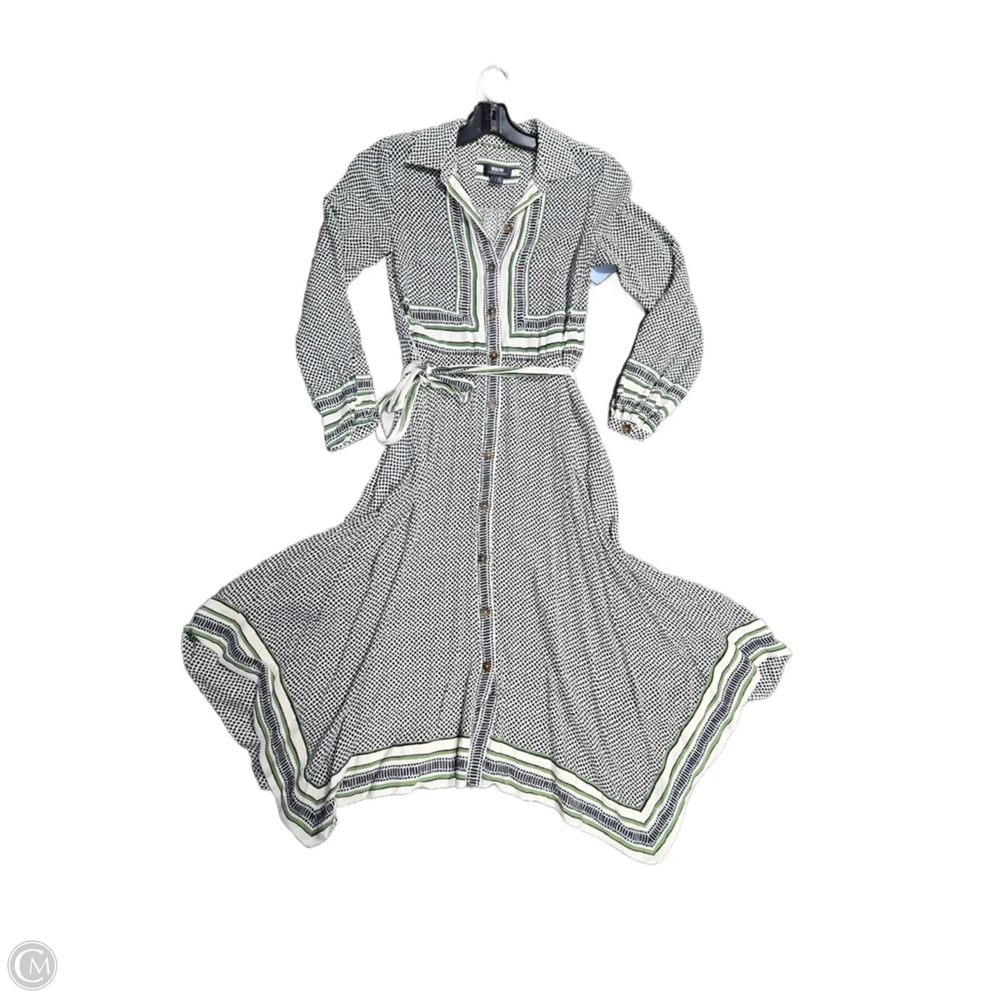 Dress Casual Maxi By Anthropologie In Polkadot Pattern, Size: Xs