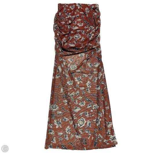 Skirt Maxi By Anthropologie In Orange, Size: Xs