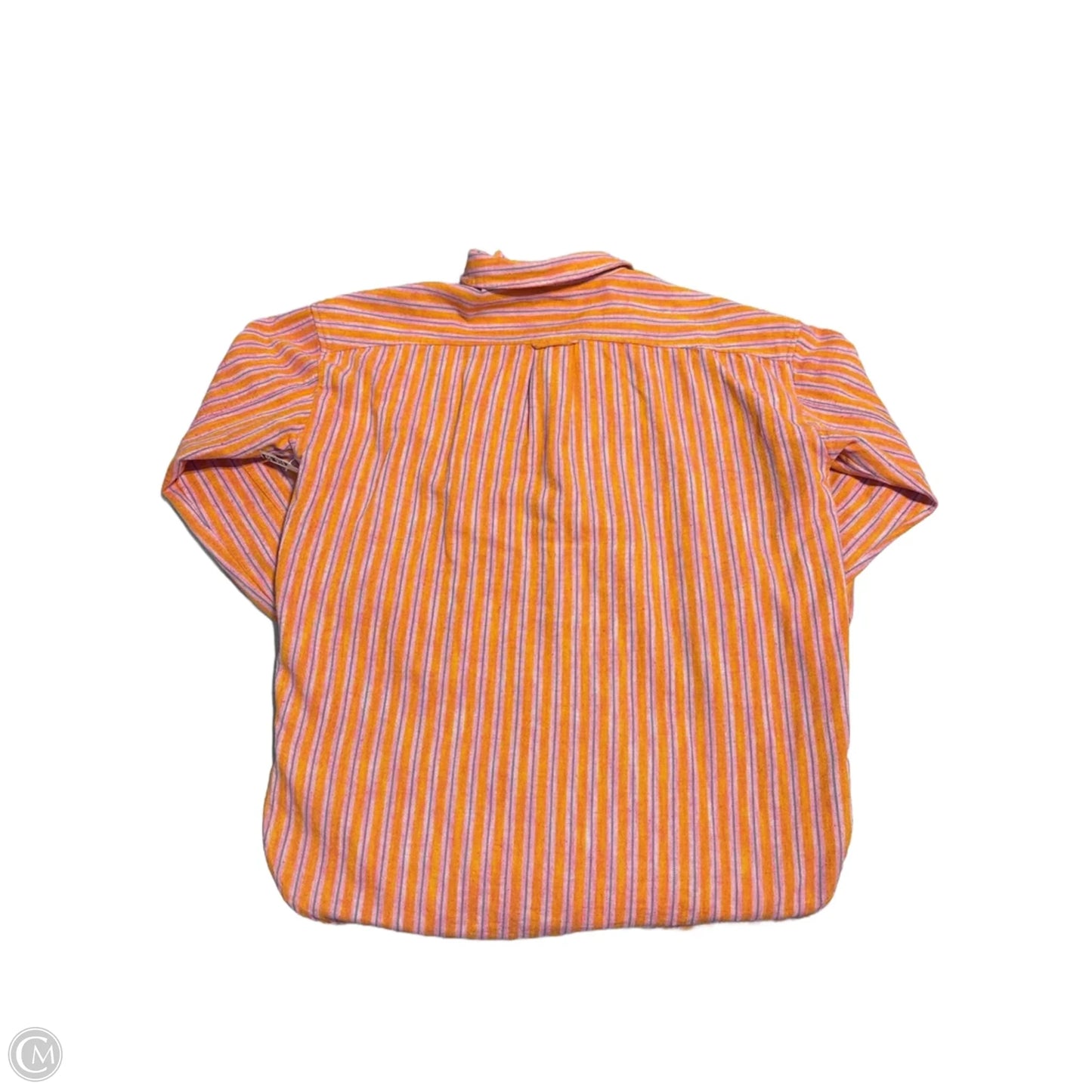 Top Long Sleeve By Pilcro In Orange & Pink, Size: S