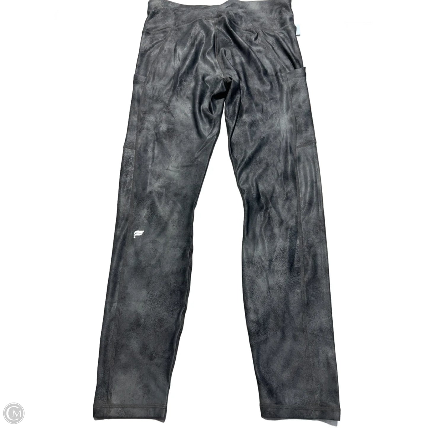 Athletic Leggings By Fabletics In Grey, Size: L