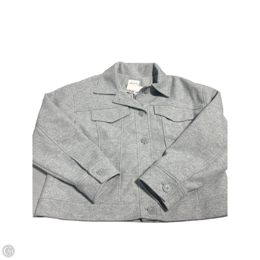 Coat Wool By Nine West In Grey, Size: M
