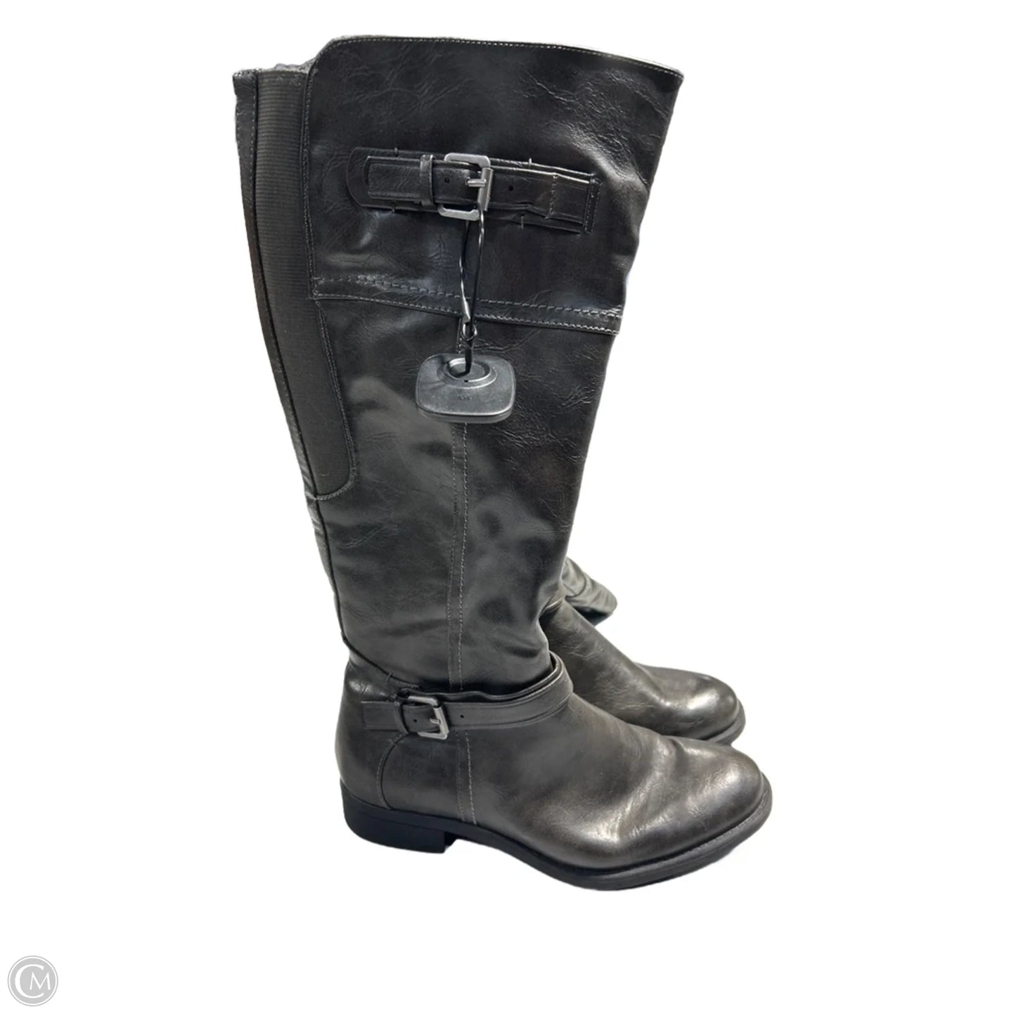 Boots Mid-calf Flats By Relativity In Grey, Size: 7.5