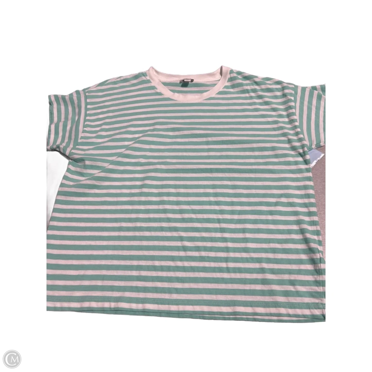 Top Short Sleeve By J. Crew In Green, Size: L