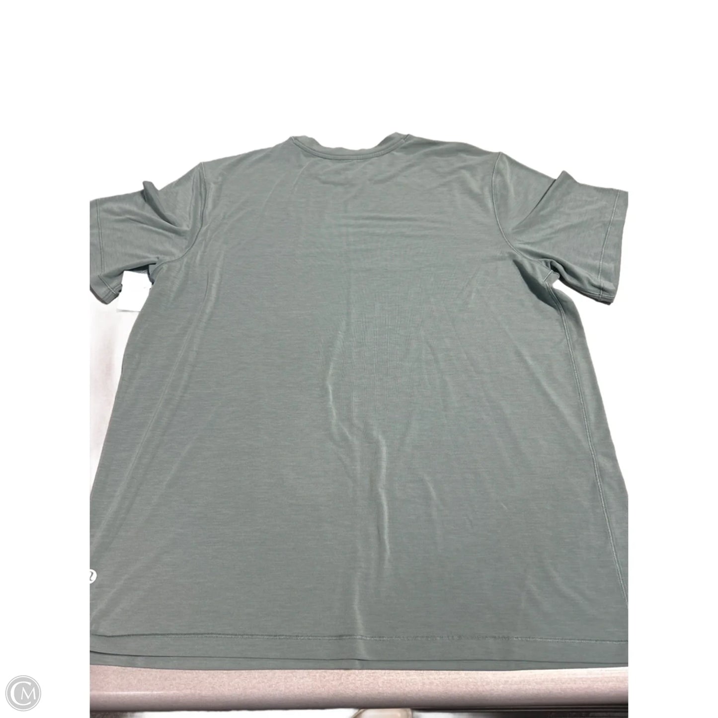 Top Short Sleeve By Lululemon In Green, Size: M