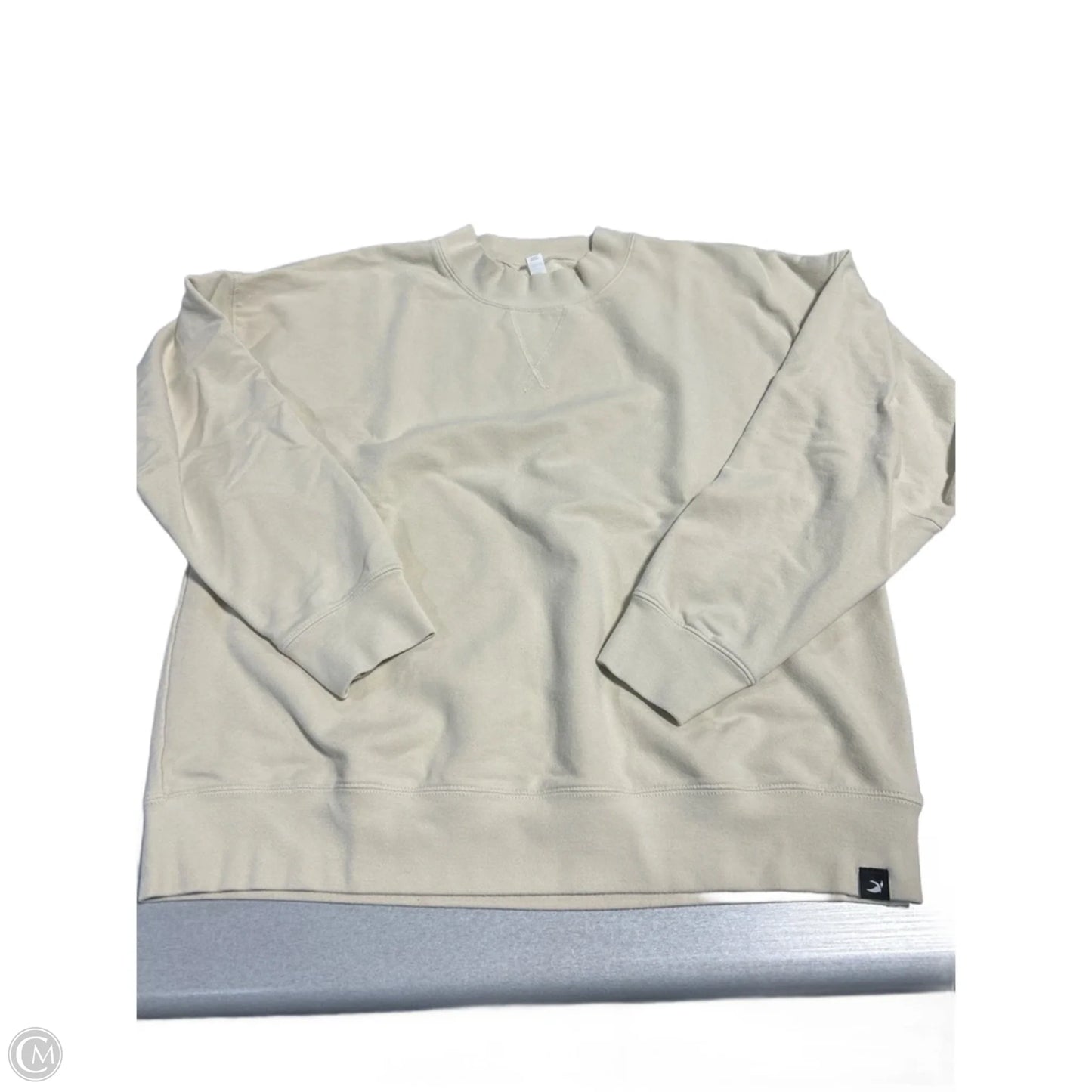 Sweatshirt Crewneck By Glyder In Tan, Size: M