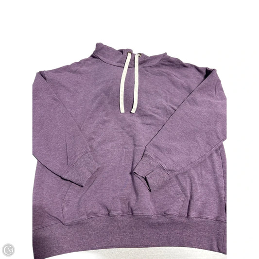Sweatshirt Hoodie By Buffalo David Bitton In Purple, Size: M