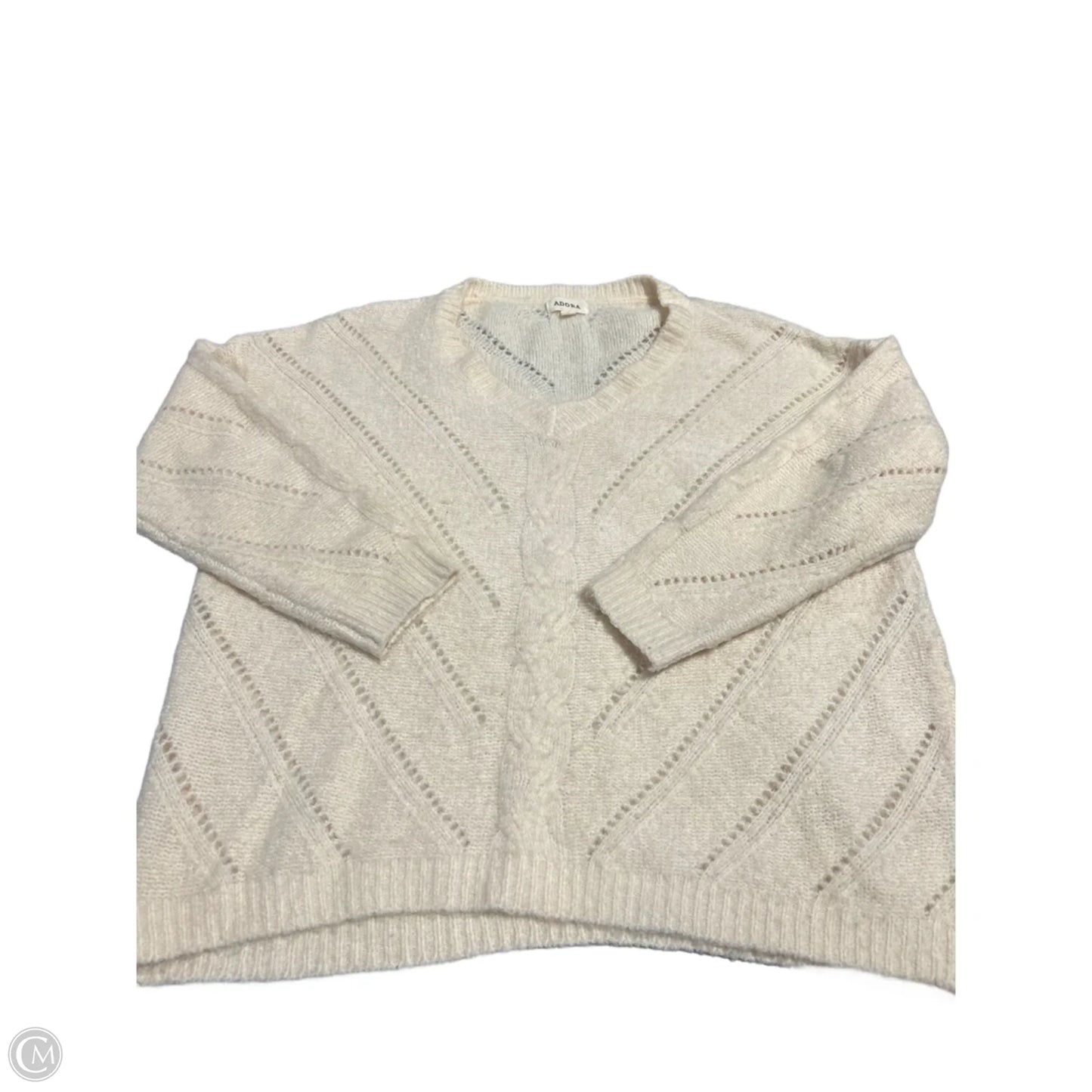 Sweater By Adora In Cream, Size: L