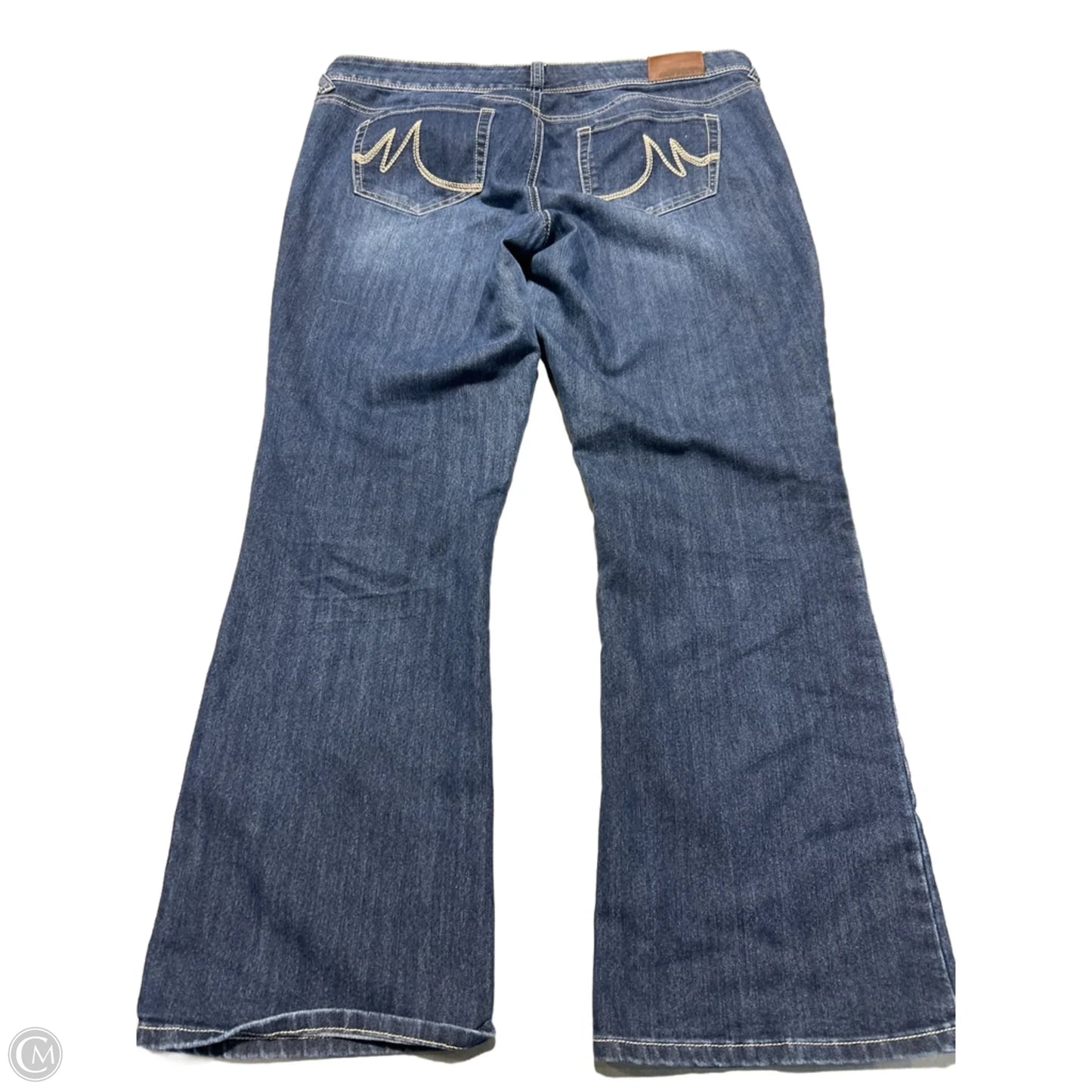 Jeans Boot Cut By Maurices In Blue Denim, Size: 16