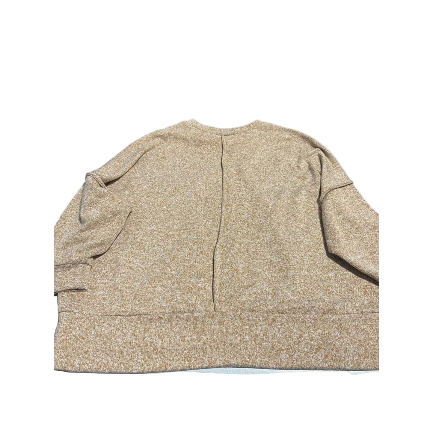 Top Long Sleeve By Zenana In Tan, Size: 1x