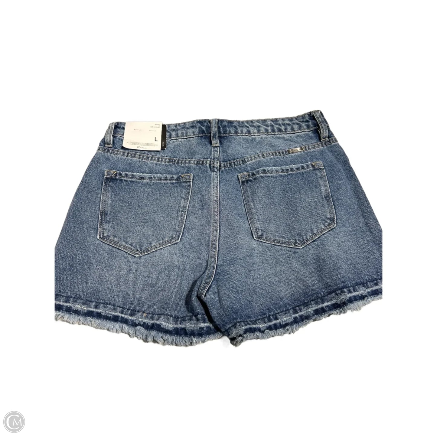 Shorts By Kancan In Blue Denim, Size: L