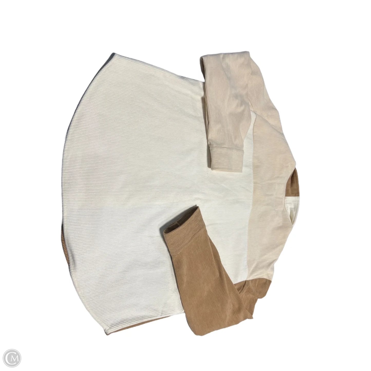 Top Long Sleeve By Rue 21 In Brown & Cream, Size: L