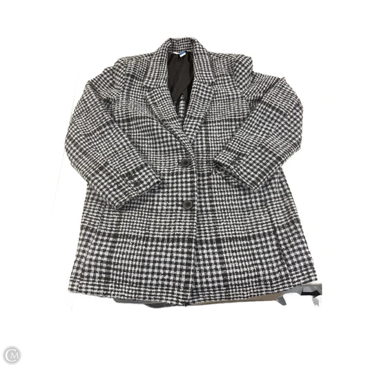 Jacket Fleece By Old Navy In Plaid Pattern, Size: L