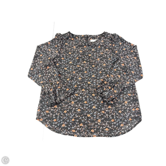 Top Long Sleeve By Loft In Floral Print, Size: Sp