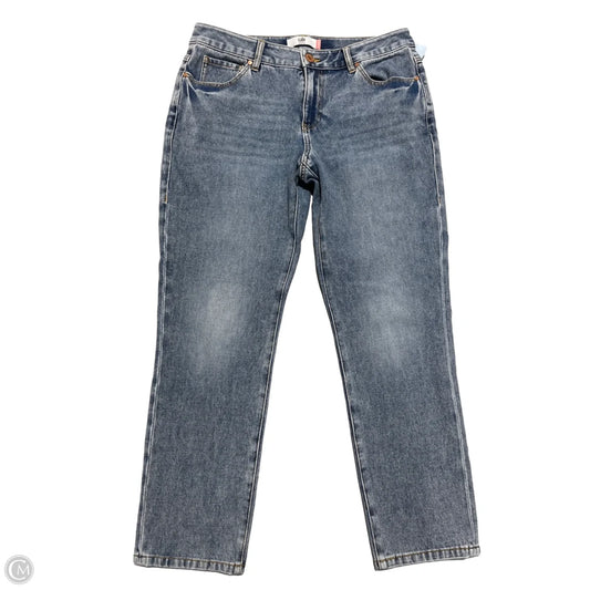 Jeans Straight By Cabi In Blue Denim, Size: 8