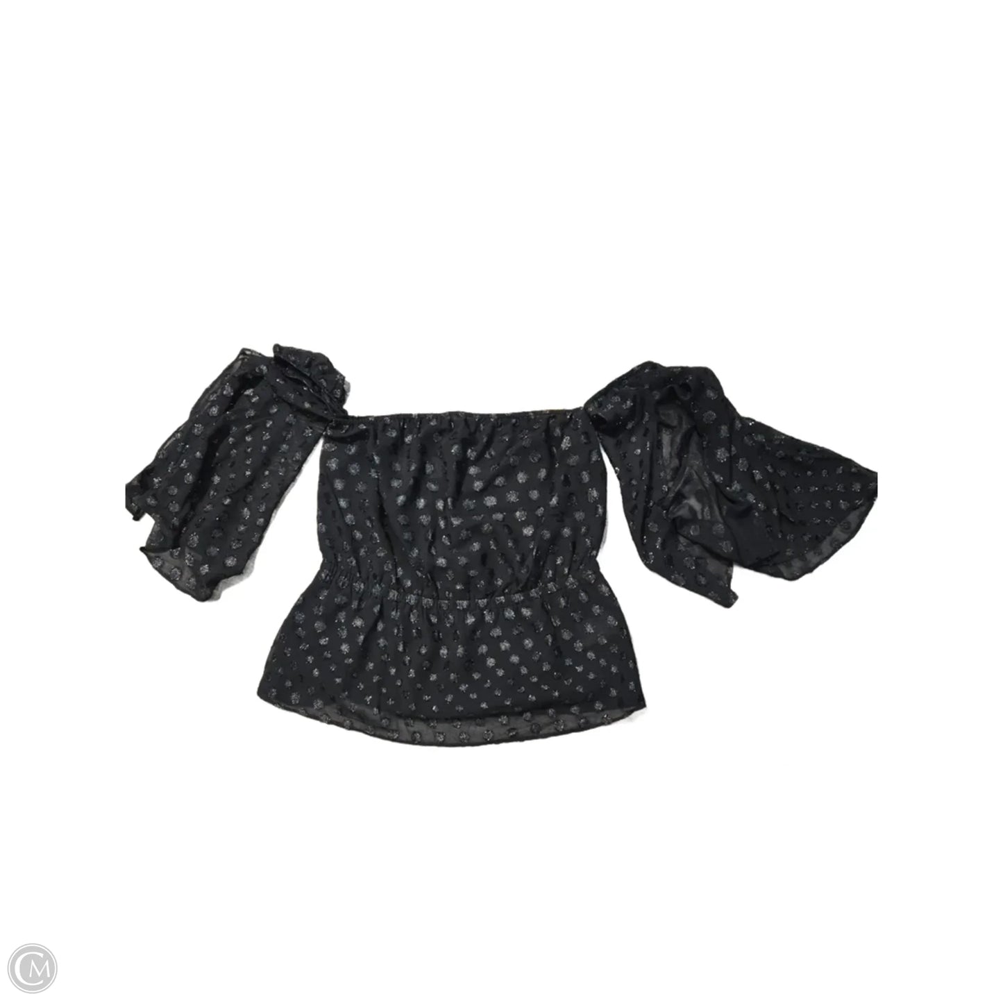 Blouse Long Sleeve By Express In Black, Size: M