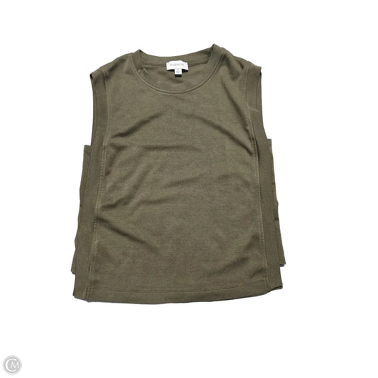 Top Sleeveless By Evereve In Green, Size: Xs