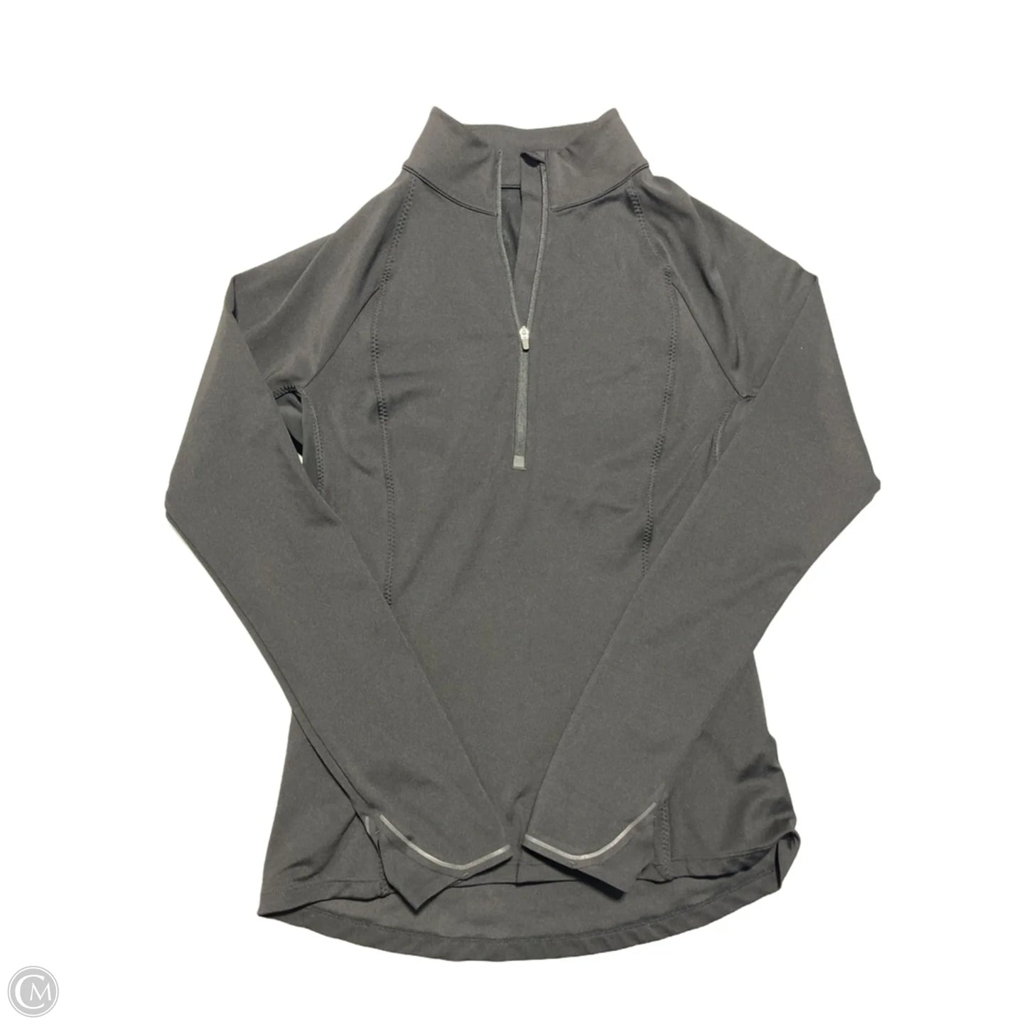 Athletic Top Long Sleeve Collar By Athleta In Black, Size: Xs