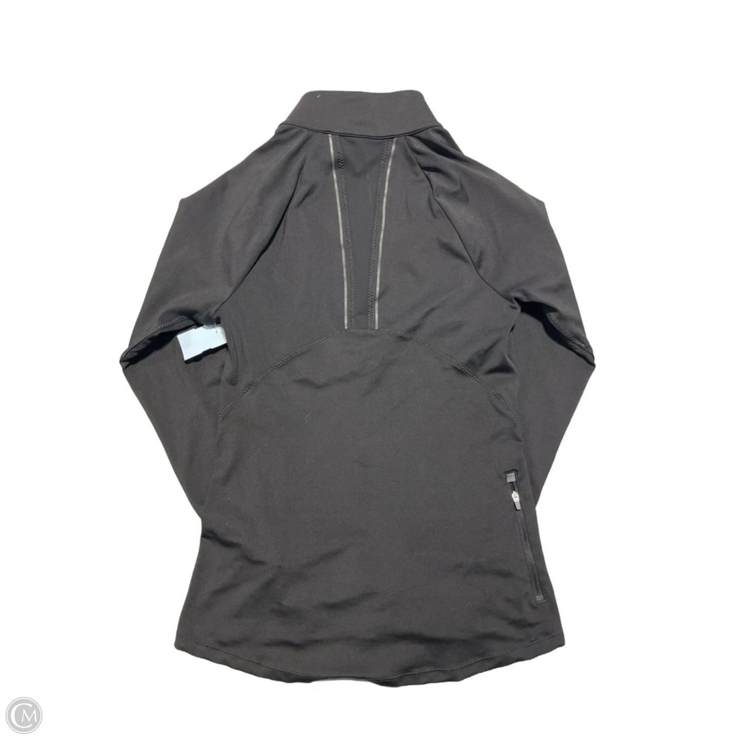 Athletic Top Long Sleeve Collar By Athleta In Black, Size: Xs