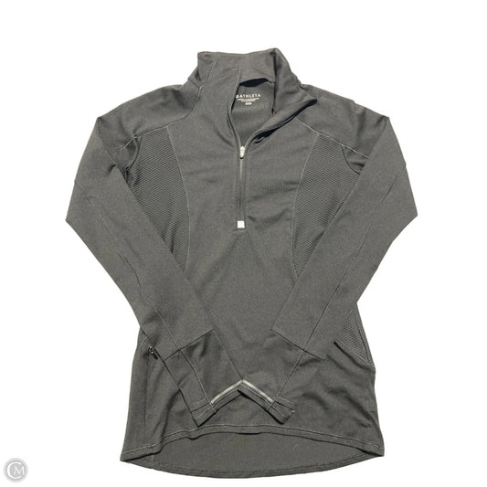 Athletic Top Long Sleeve Collar By Athleta In Black, Size: Xxs