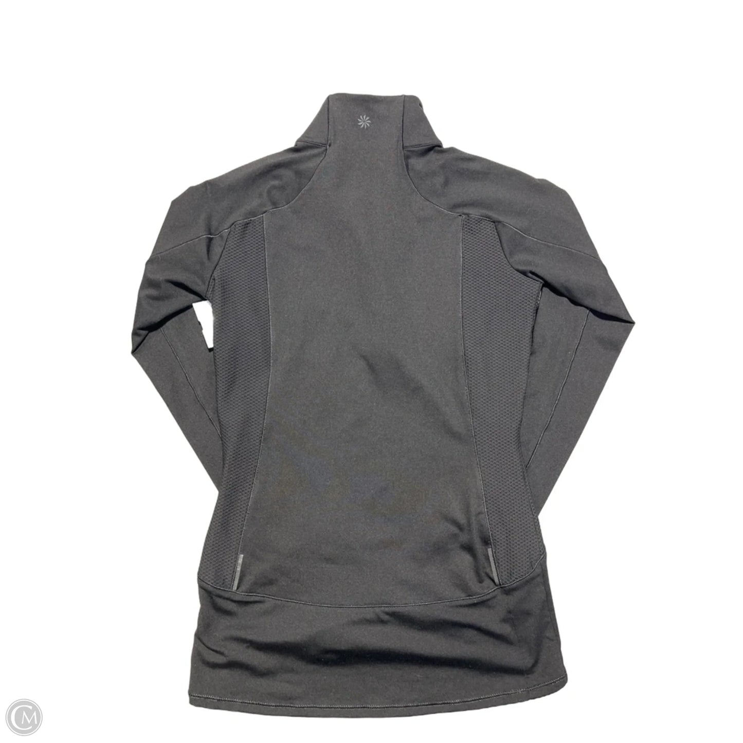 Athletic Top Long Sleeve Collar By Athleta In Black, Size: Xxs