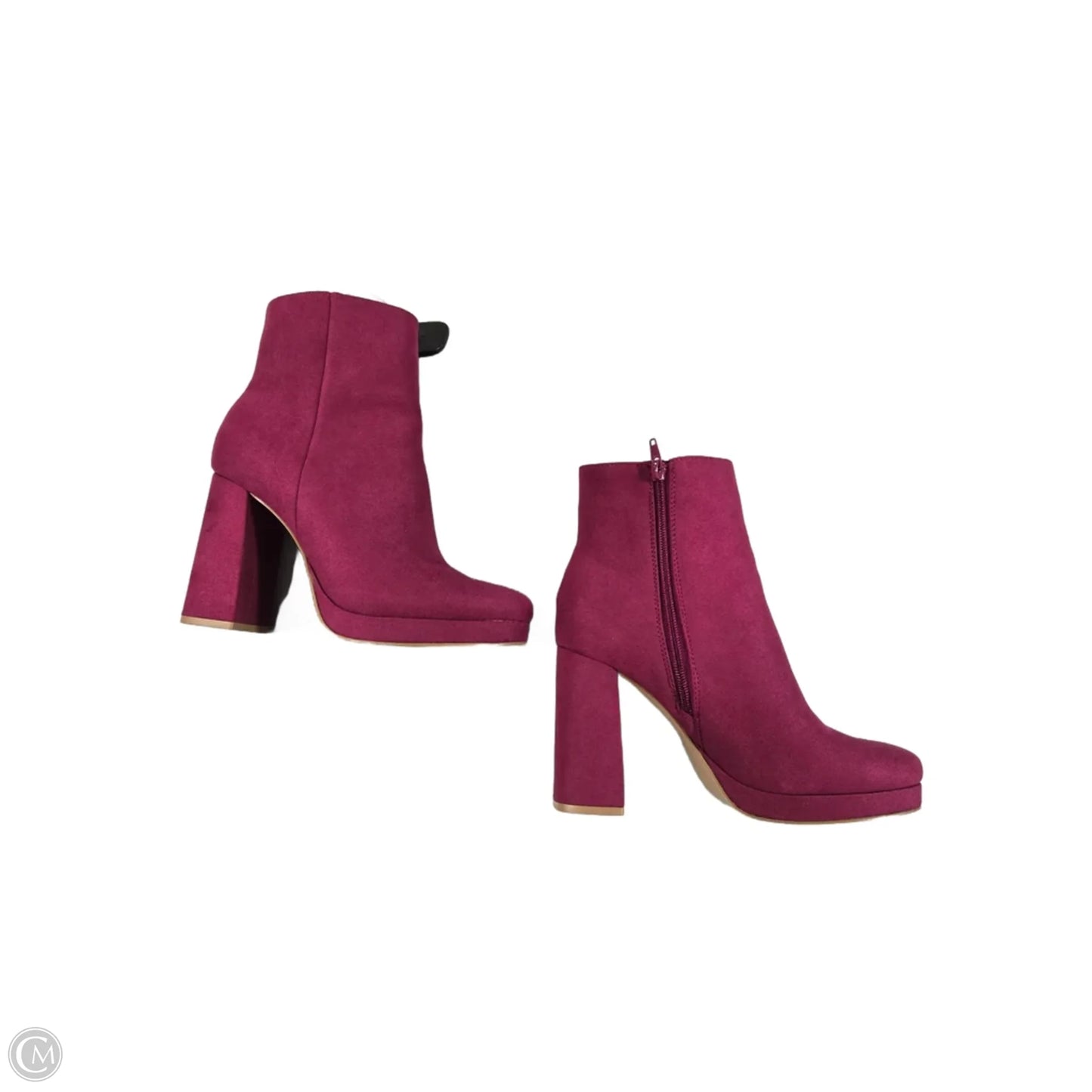 Boots Ankle Heels By Shoedazzle In Pink, Size: 8