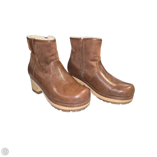 Boots Ankle Heels By Universal Thread In Brown, Size: 7.5