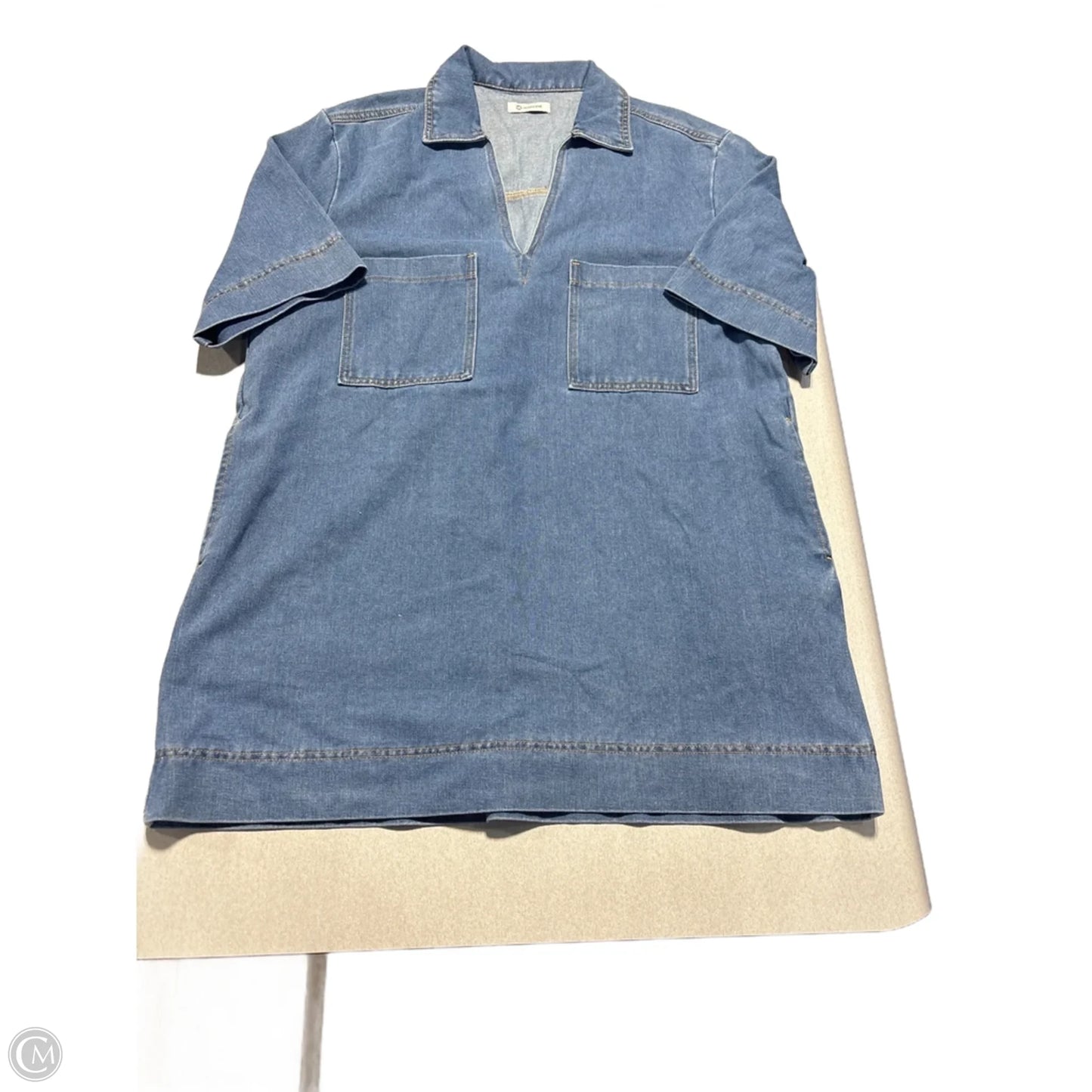 Dress Casual Short By Cmc In Blue Denim, Size: Xxl