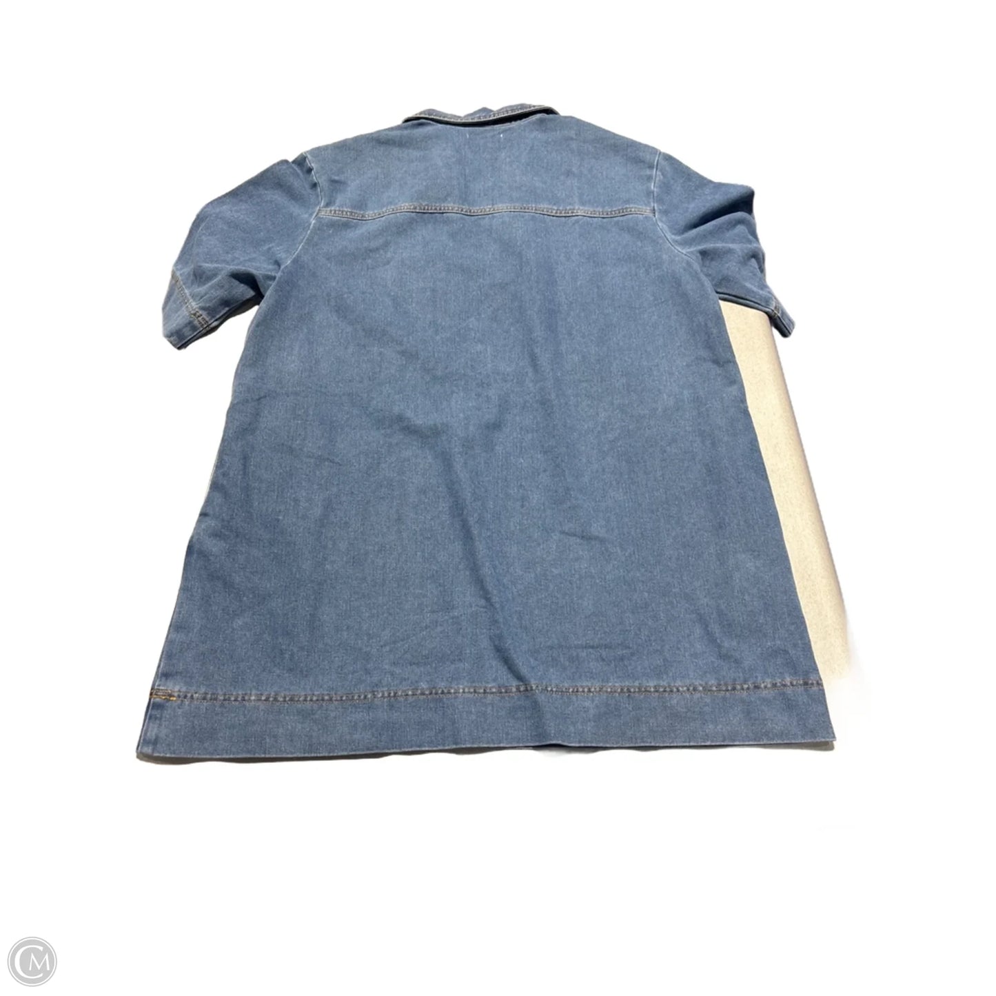 Dress Casual Short By Cmc In Blue Denim, Size: Xxl