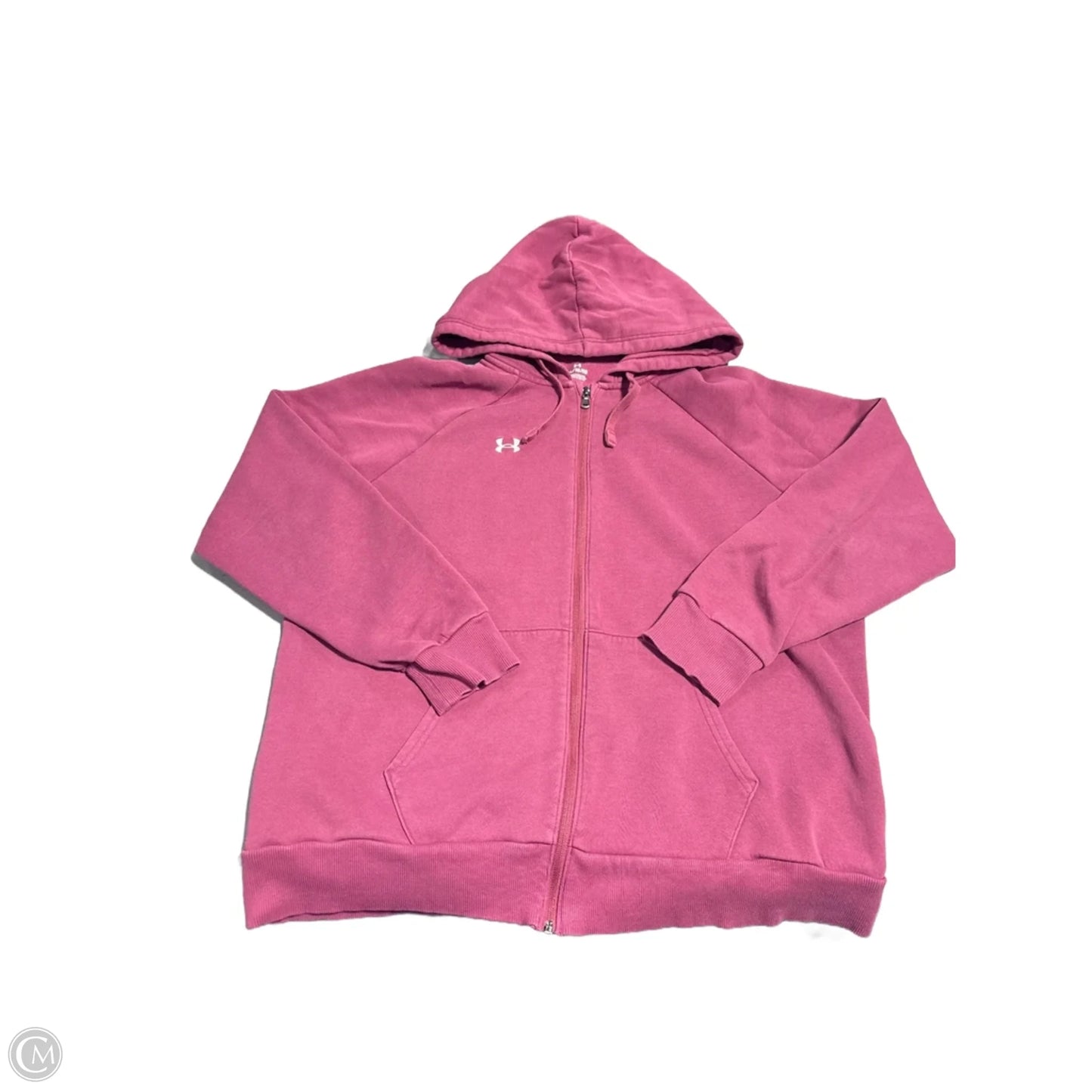 Athletic Sweatshirt Hoodie By Under Armour In Pink, Size: Xl