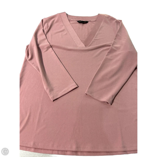 Top Long Sleeve By Banana Republic In Pink, Size: M