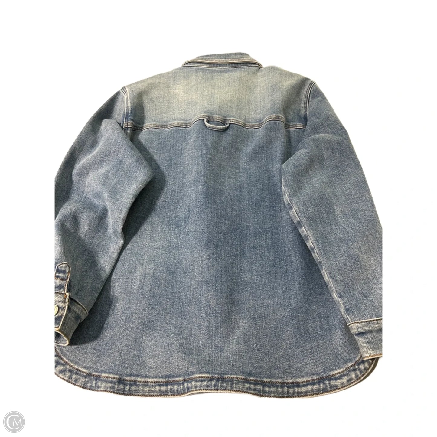 Top Long Sleeve By Judy Blue In Blue Denim, Size: L