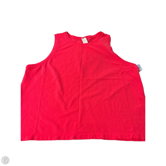 Athletic Tank Top By Fabletics In Coral, Size: Xl