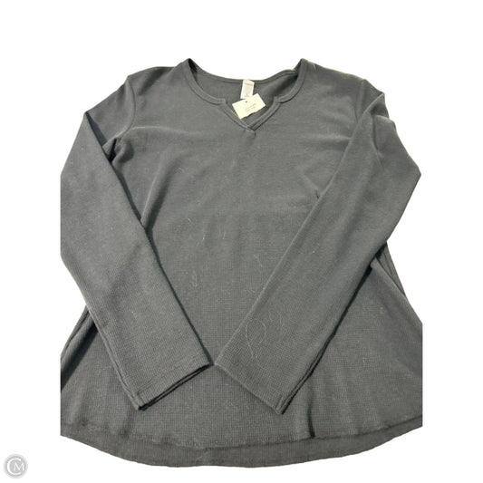 Top Long Sleeve By Alternative In Black, Size: L