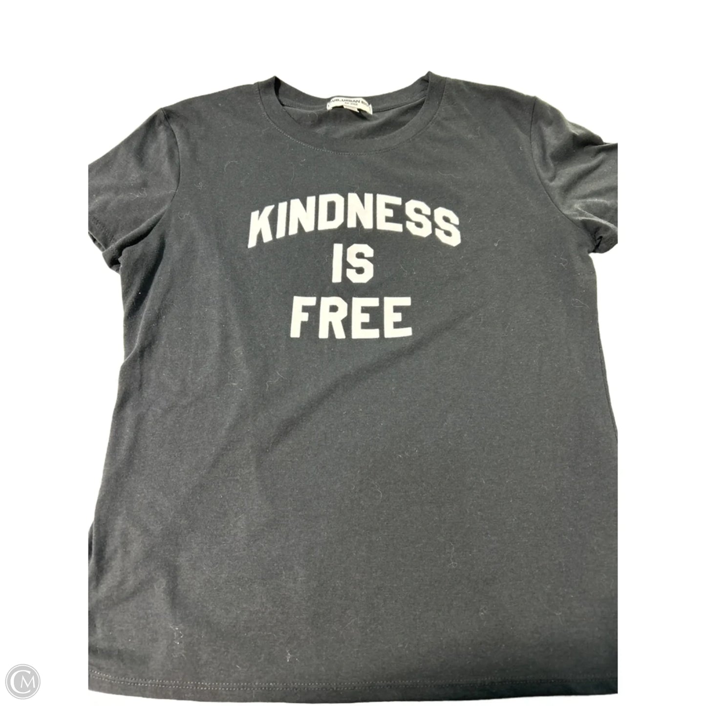 Top Short Sleeve Basic By Suburbans In Black, Size: M