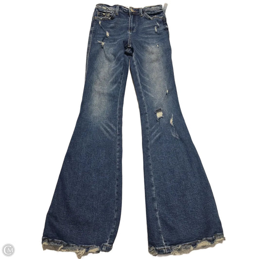 Jeans Flared By Vervet In Blue Denim, Size: 6