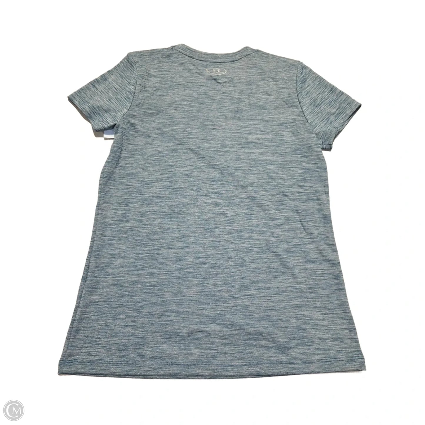 Athletic Top Short Sleeve By Under Armour In Teal, Size: S