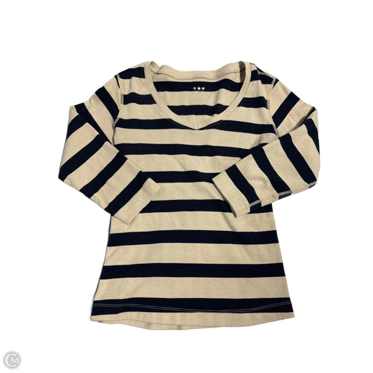 Top Long Sleeve By Nine West In Black & Cream, Size: Xs