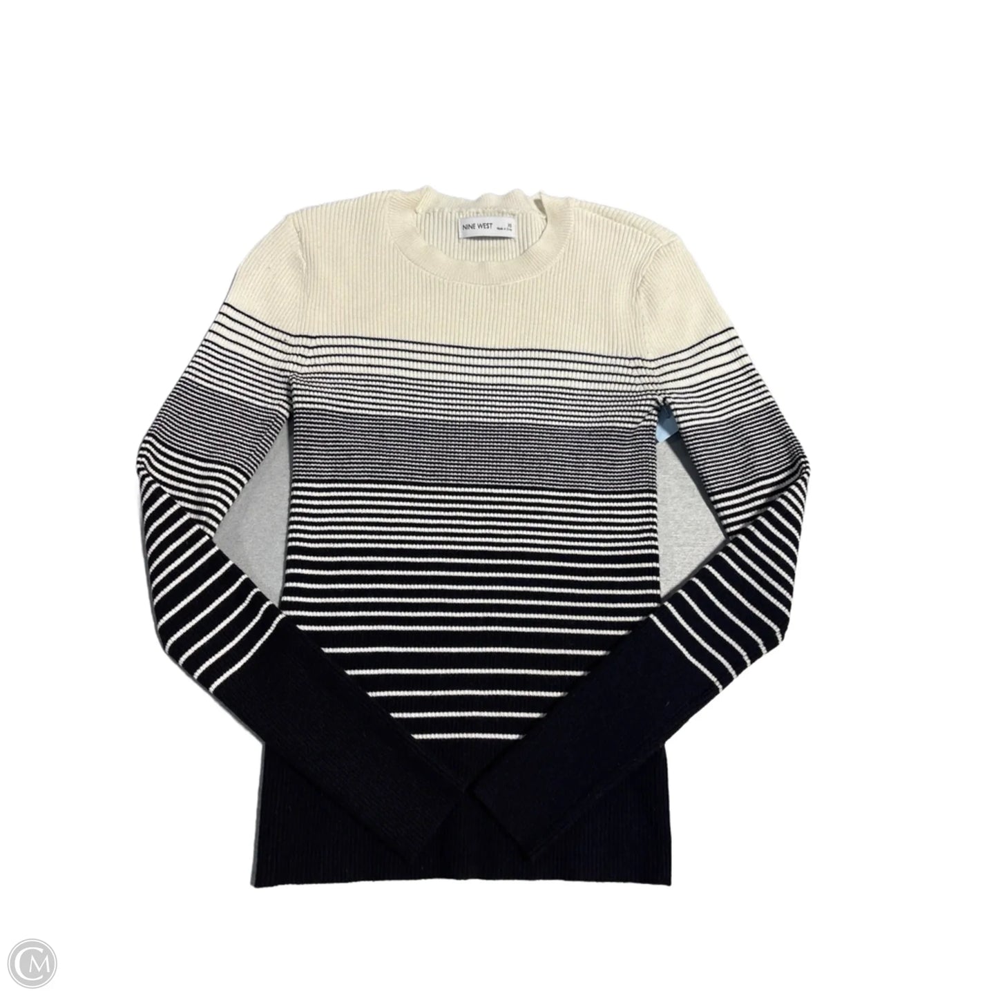 Top 3/4 Sleeve By Cmc In Striped Pattern, Size: S