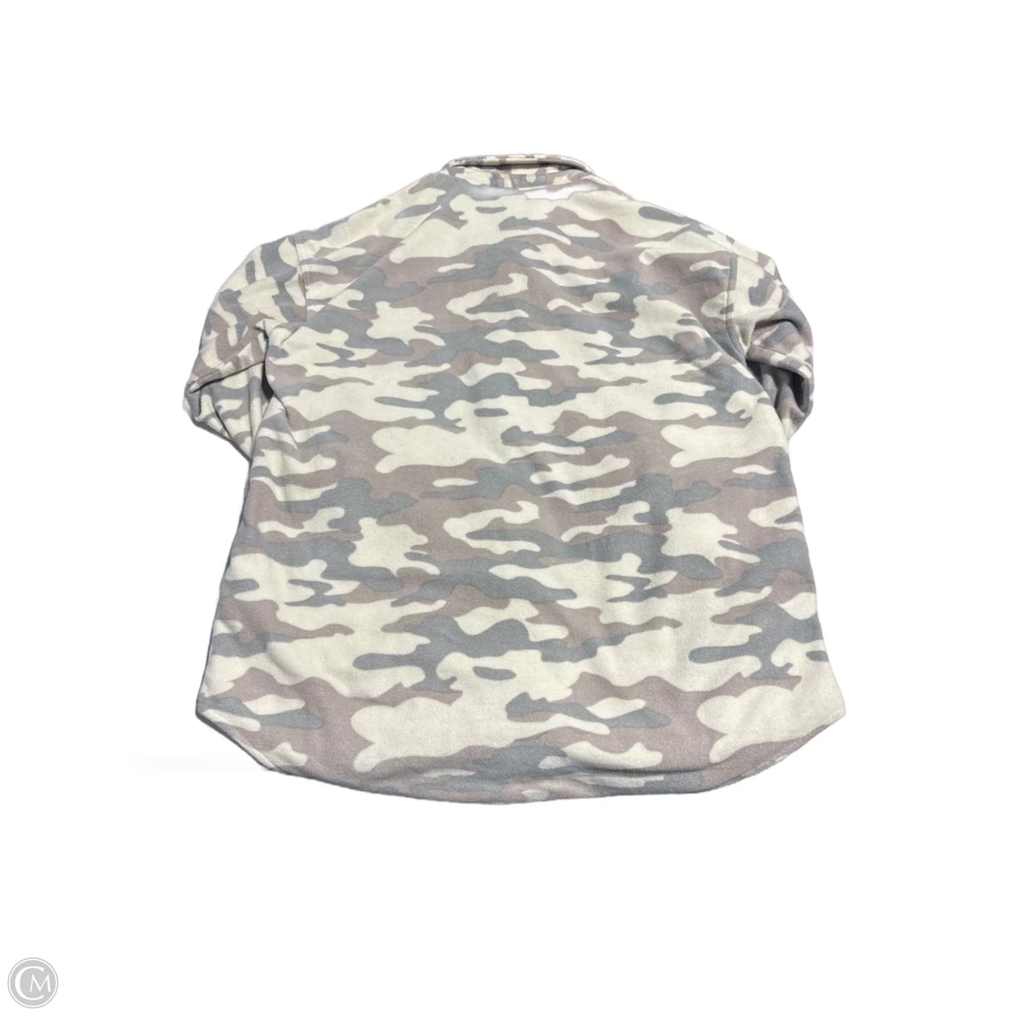 Top Long Sleeve By Maurices In Camouflage Print, Size: L