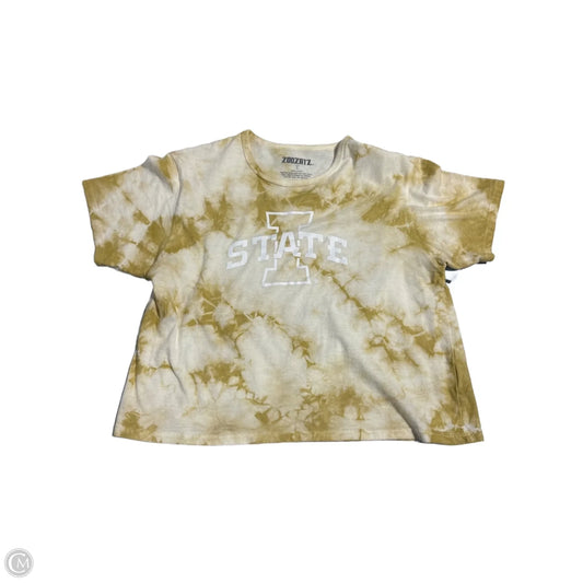 Top Short Sleeve By Cmc In Yellow, Size: S