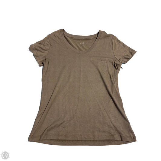 Top Short Sleeve Basic By A New Day In Brown, Size: Xs
