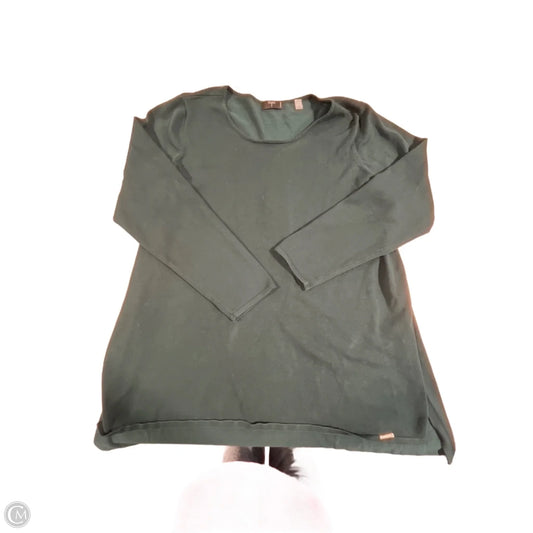 Top 3/4 Sleeve By Tahari In Green, Size: 1x