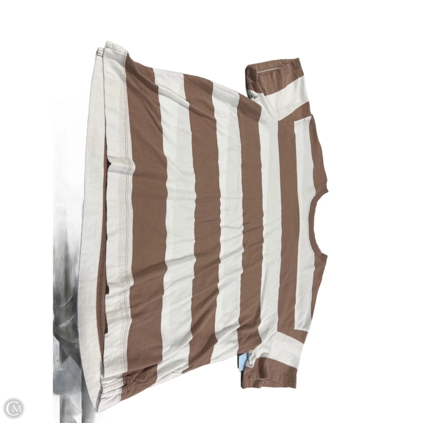 Top Short Sleeve By Old Navy In Cream & White, Size: Xl