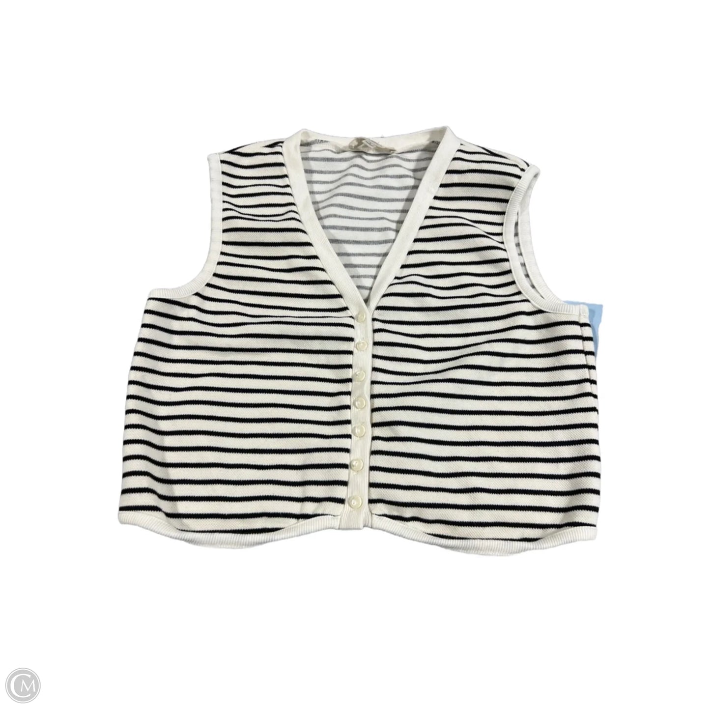 Tank Top By Atelier In Striped Pattern, Size: L