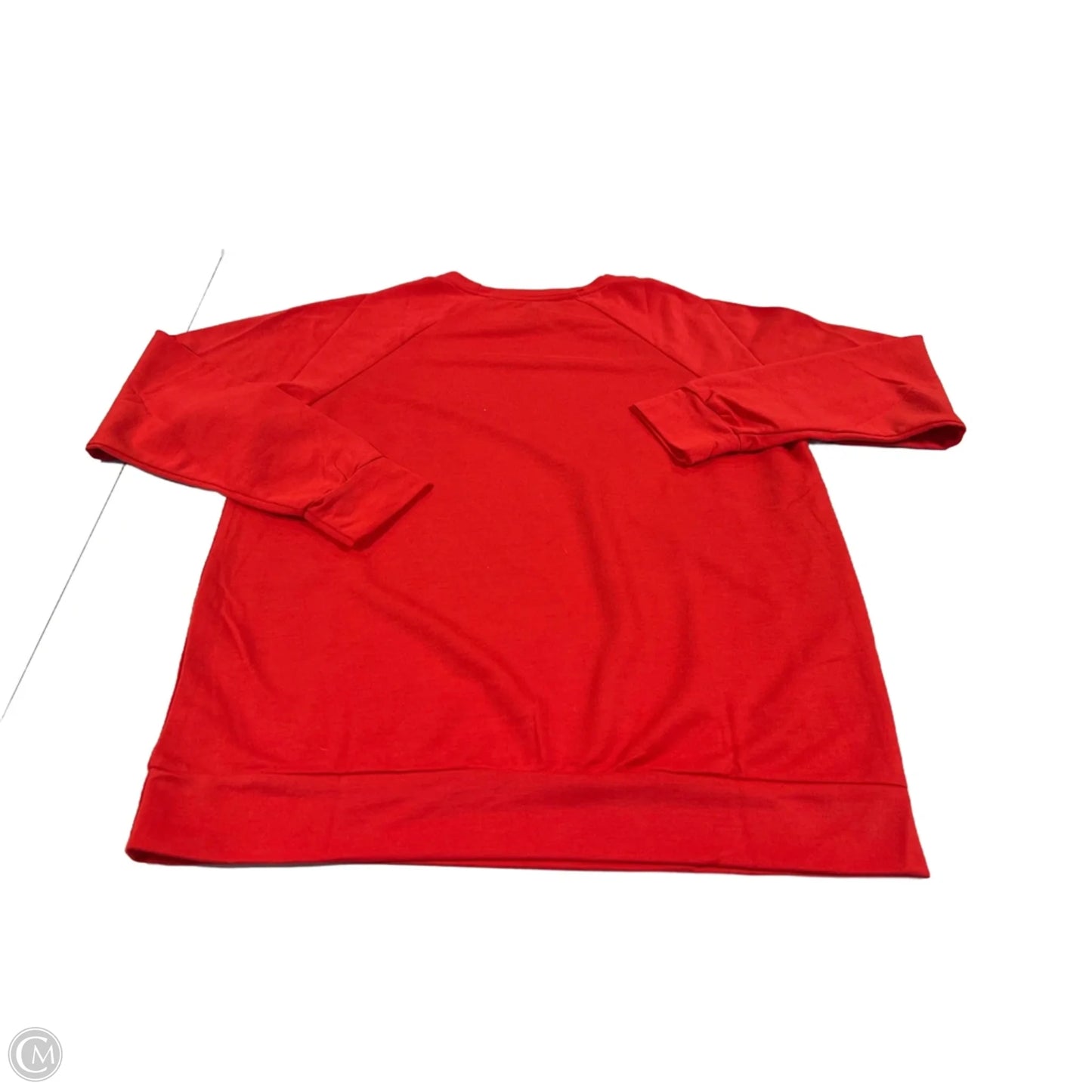 Top Long Sleeve By Cmc In Red, Size: M