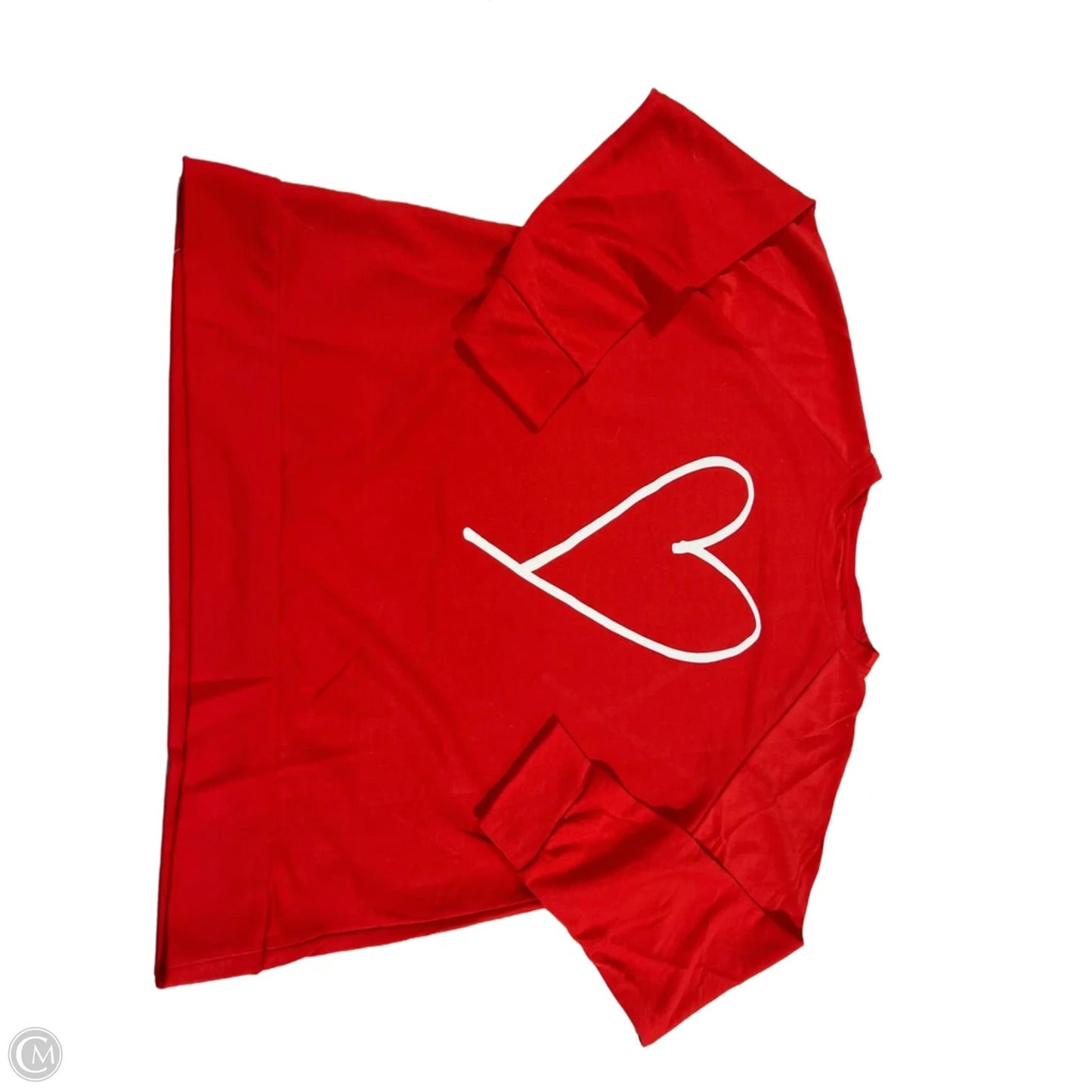 Top Long Sleeve By Cmc In Red, Size: M