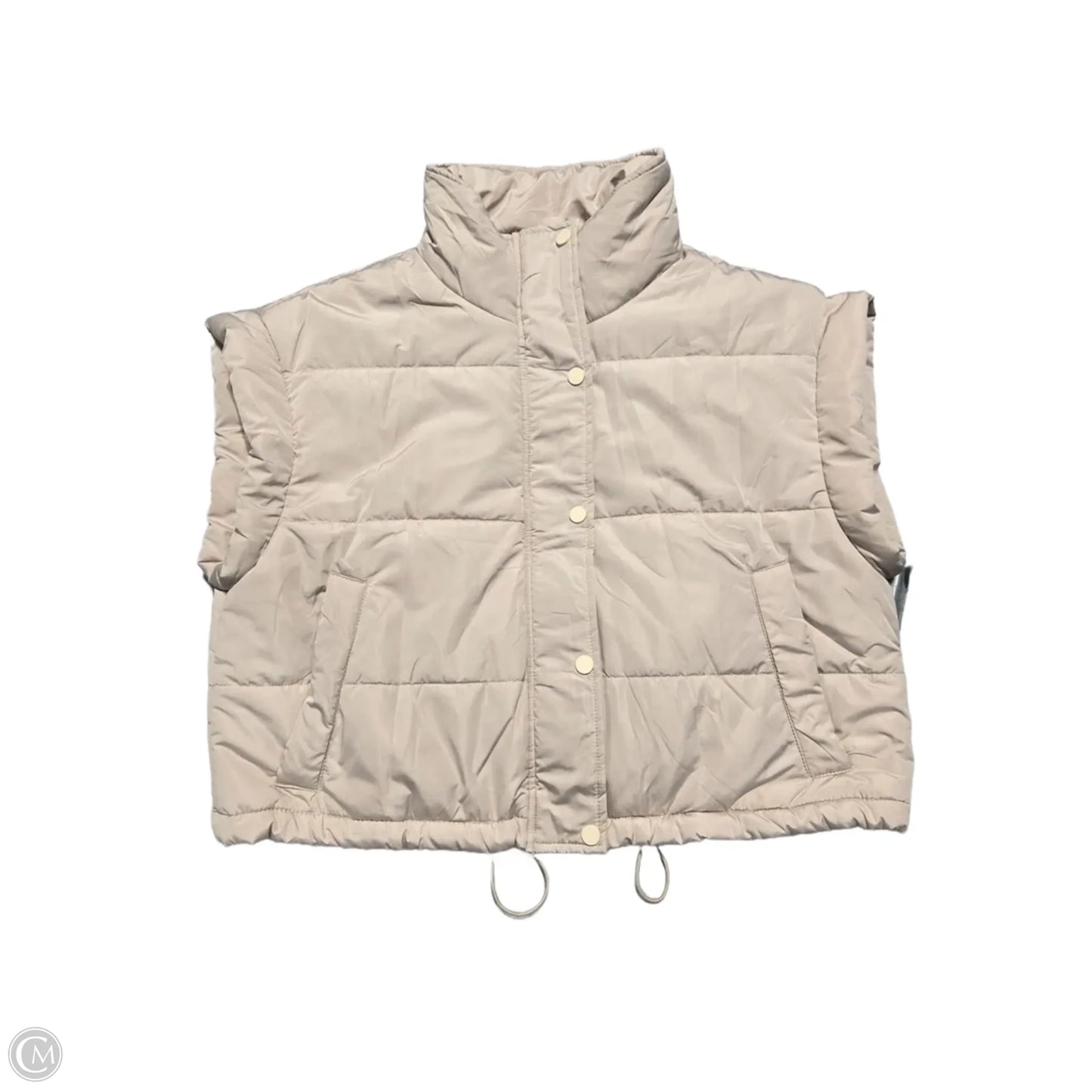 Vest Puffer & Quilted By Cmc In Tan, Size: L